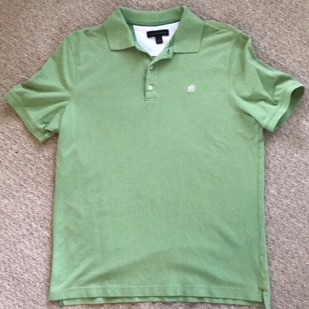 Men’s banana republic green polo shirt